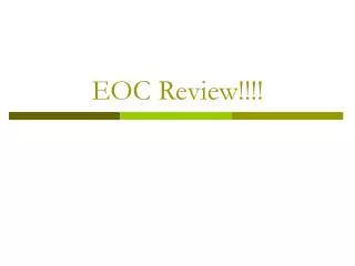 eoc review