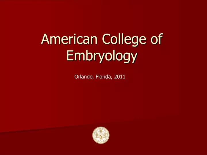 american college of embryology