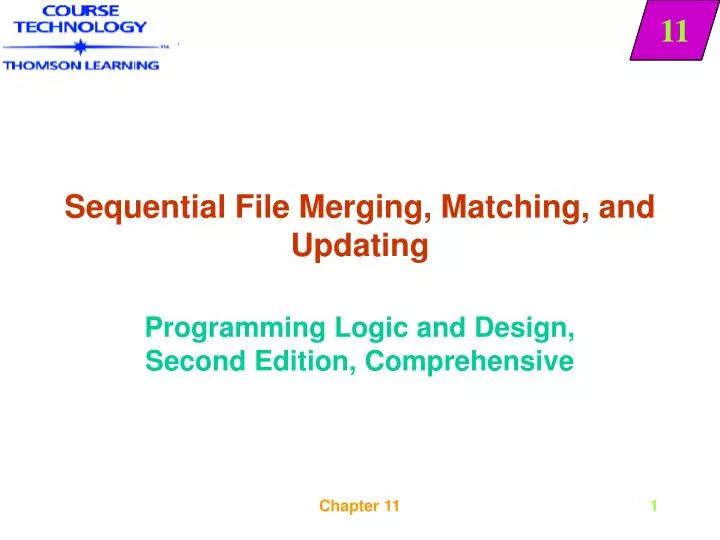 sequential file merging matching and updating