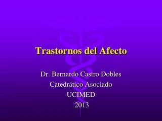 trastornos del afecto