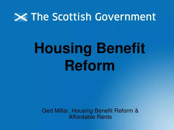 housing benefit reform