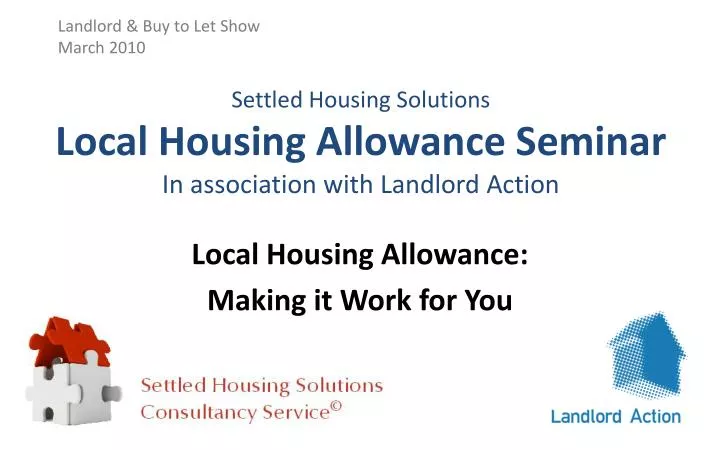 settled housing solutions local housing allowance seminar in association with landlord action