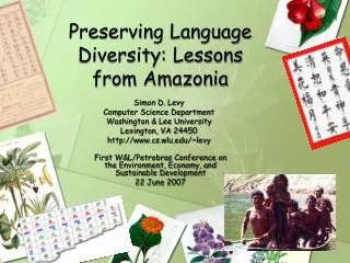 Preserving Language Diversity: Lessons from Amazonia