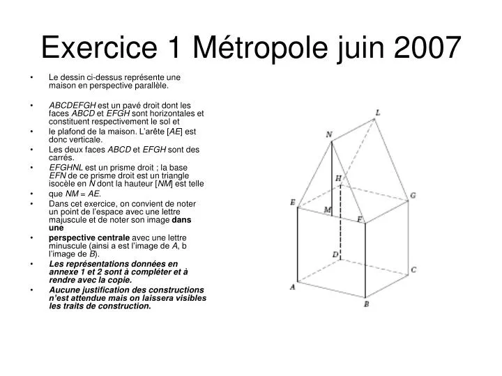 exercice 1 m tropole juin 2007