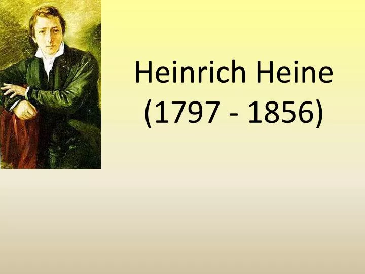 heinrich heine 1797 1856