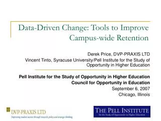 Data-Driven Change: Tools to Improve Campus-wide Retention