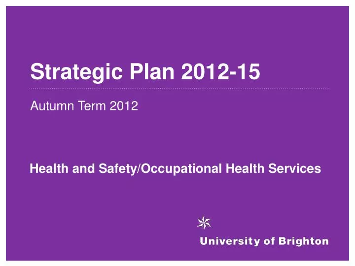 strategic plan 2012 15