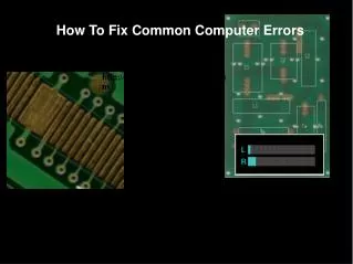 How To Fix Common Computer Errors