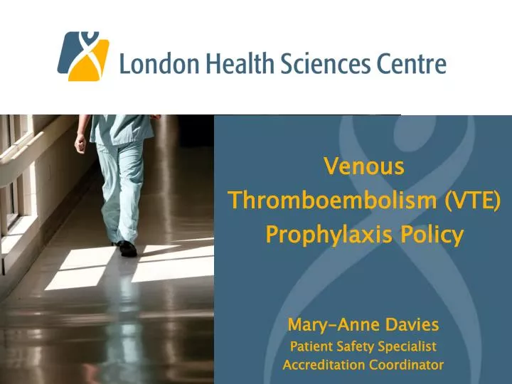 venous thromboembolism vte prophylaxis policy