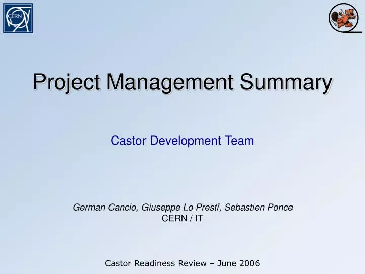 project management summary