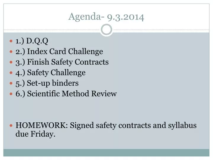 agenda 9 3 2014