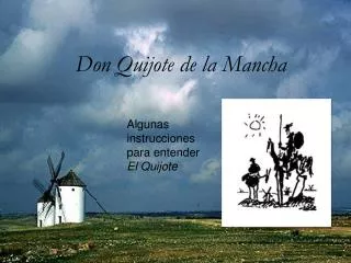 don quijote de la mancha