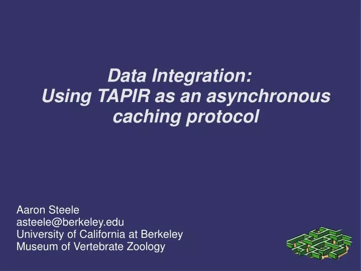data integration using tapir as an asynchronous caching protocol