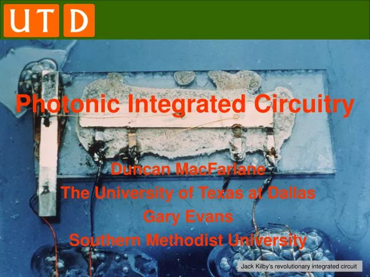 photonic integrated circuitry