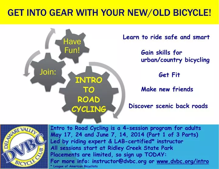 get into gear with your new old bicycle