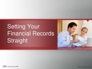 Setting Your Financial Records Straight