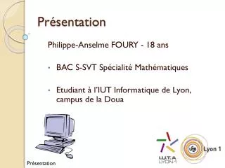 pr sentation