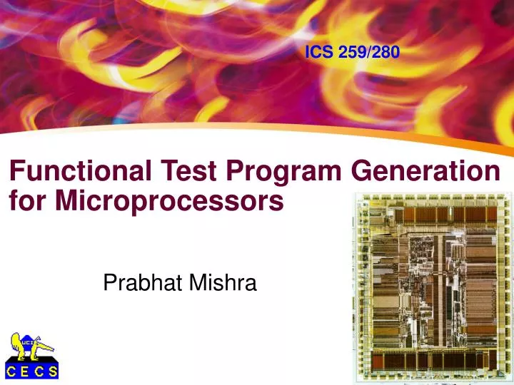 functional test program generation for microprocessors