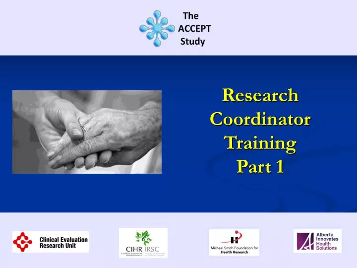 research coordinator training part 1