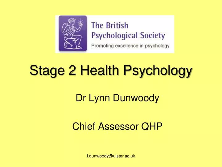 phd in health psychology with stage 2 training