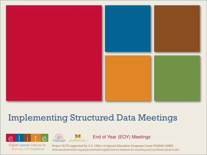 implementing structured data meetings