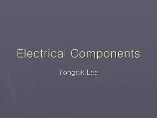 electrical components
