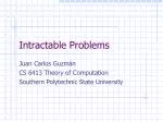 Intractable Problems - slide 1