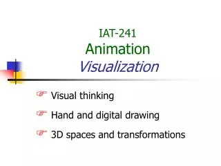 IAT-241 Animation Visualization