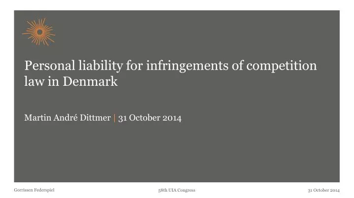 personal liability for infringements of competition law in denmark