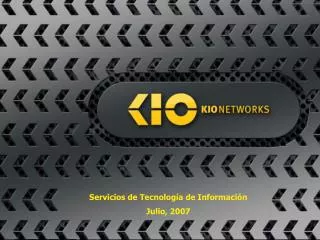 servicios de tecnolog a de informaci n julio 2007