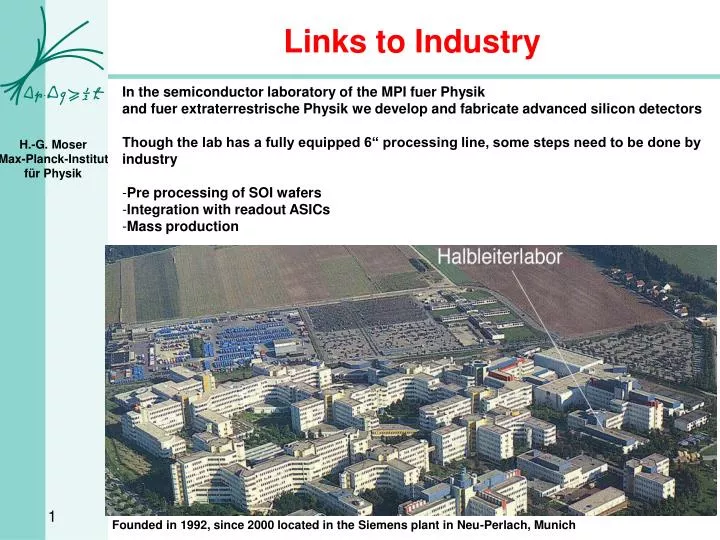 links to industry