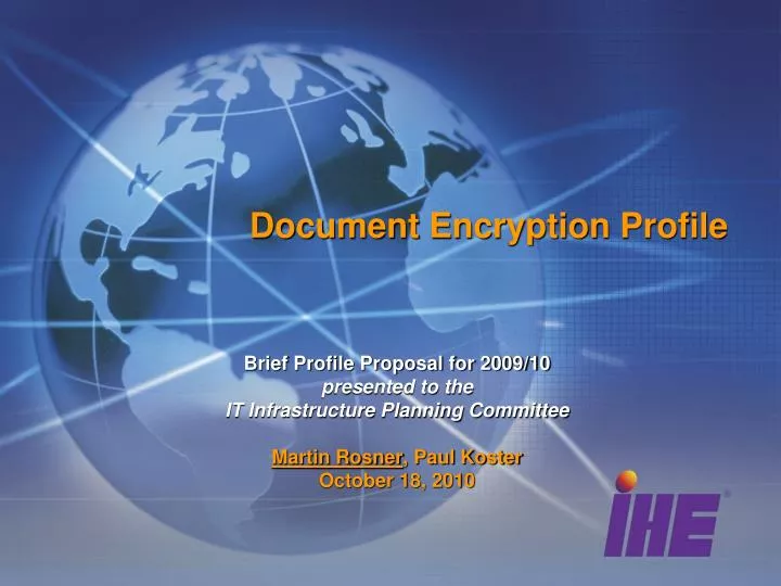 document encryption profile