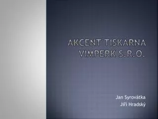 akcent tisk rna vimperk s r o