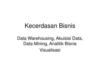 kecerdasan bisnis