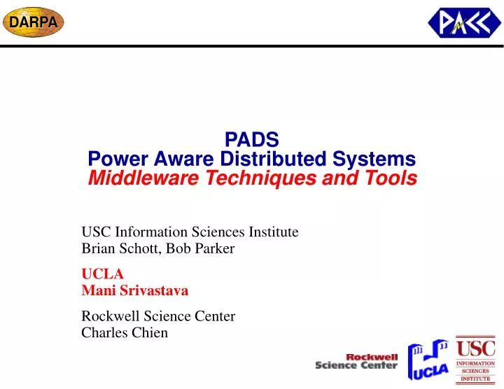 pads power aware distributed systems middleware techniques and tools