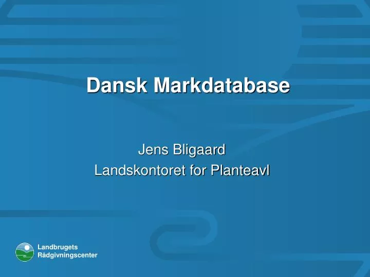 dansk markdatabase