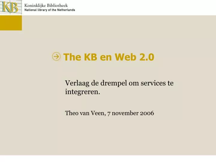 the kb en web 2 0