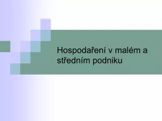 hospoda en v mal m a st edn m podniku