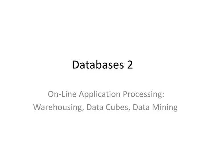 databases 2