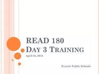 READ 180 Day 3 Training