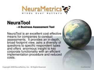 NeuraTool 	- A Business Assessment Tool