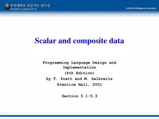 Scalar and composite data