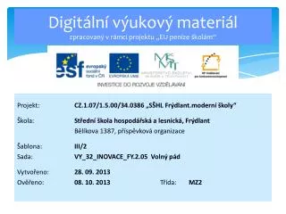 digit ln v ukov materi l zpracovan v r mci projektu eu pen ze kol m