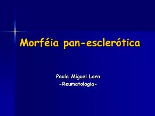 morf ia pan escler tica