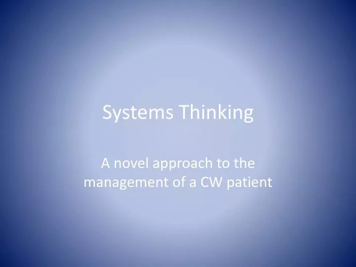 systems thinking