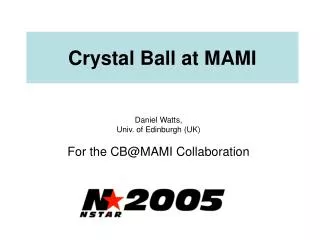 Crystal Ball at MAMI