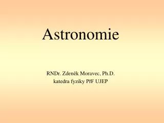 astronomie