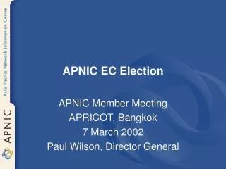 APNIC EC Election