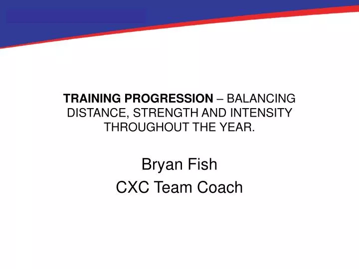 training progression balancing distance strength and intensity throughout the year