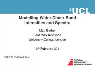 Modelling Water Dimer Band Intensities and Spectra